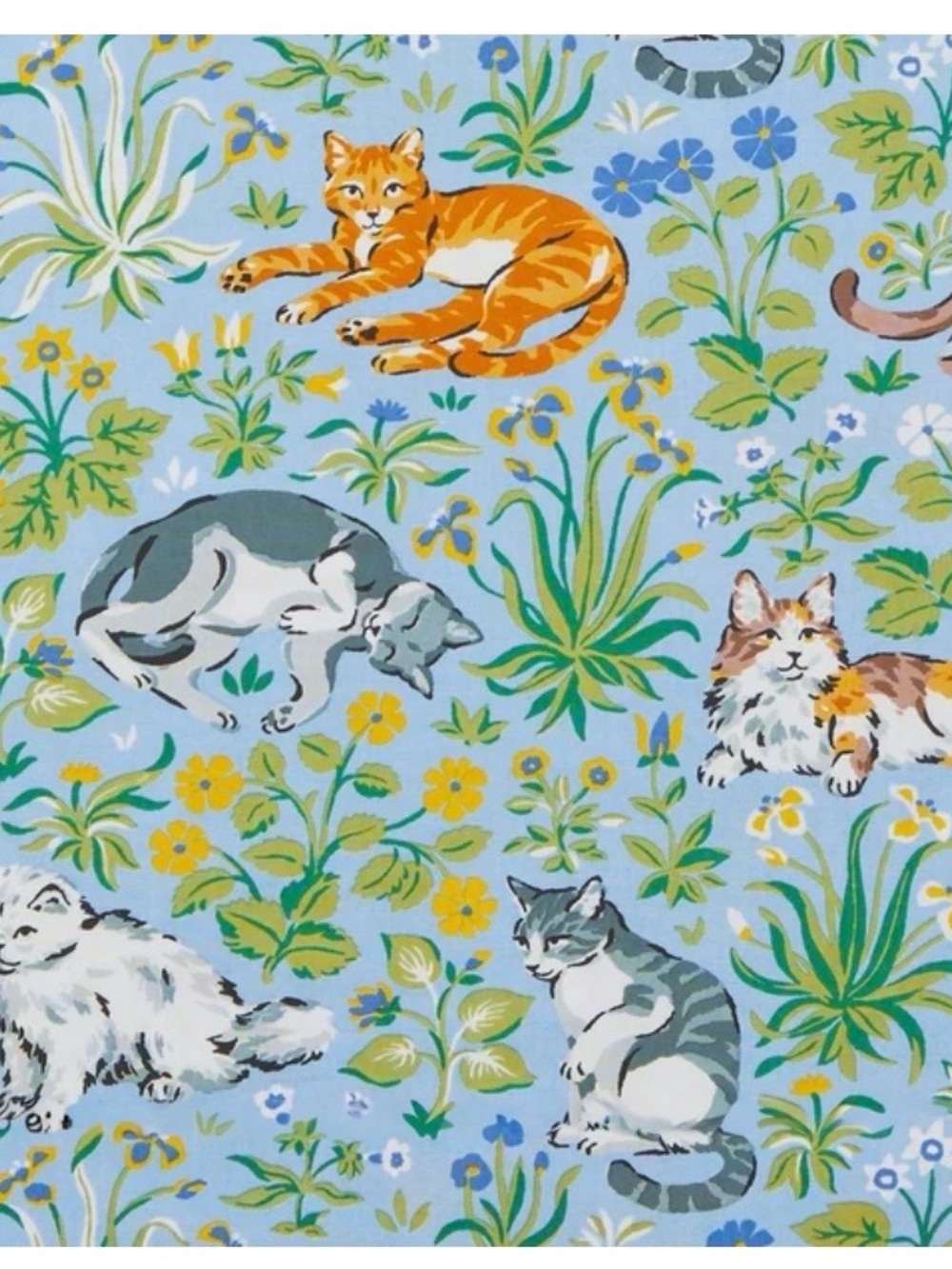 Printfresh Must Love Cats Pajama Pants New with Tags Size 2XL Anthropologie Blue - Picture 4 of 14